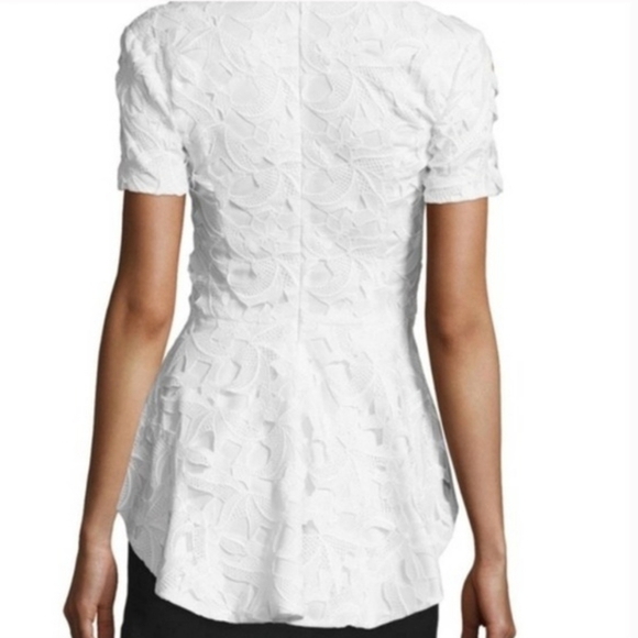 NEW SB by Sachin & Babi Peplum Arched Lace Top Luxury Castlecore Spring Summer - Picture 2 of 16